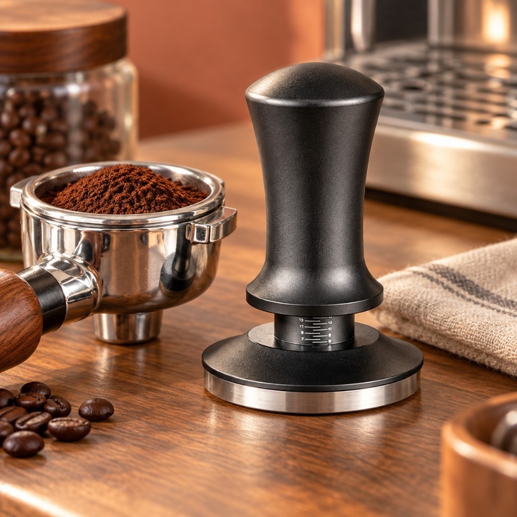 Espresso Tamper Spring Loaded 51mm 53mm 58mm Calibrated Coffee Presser ...