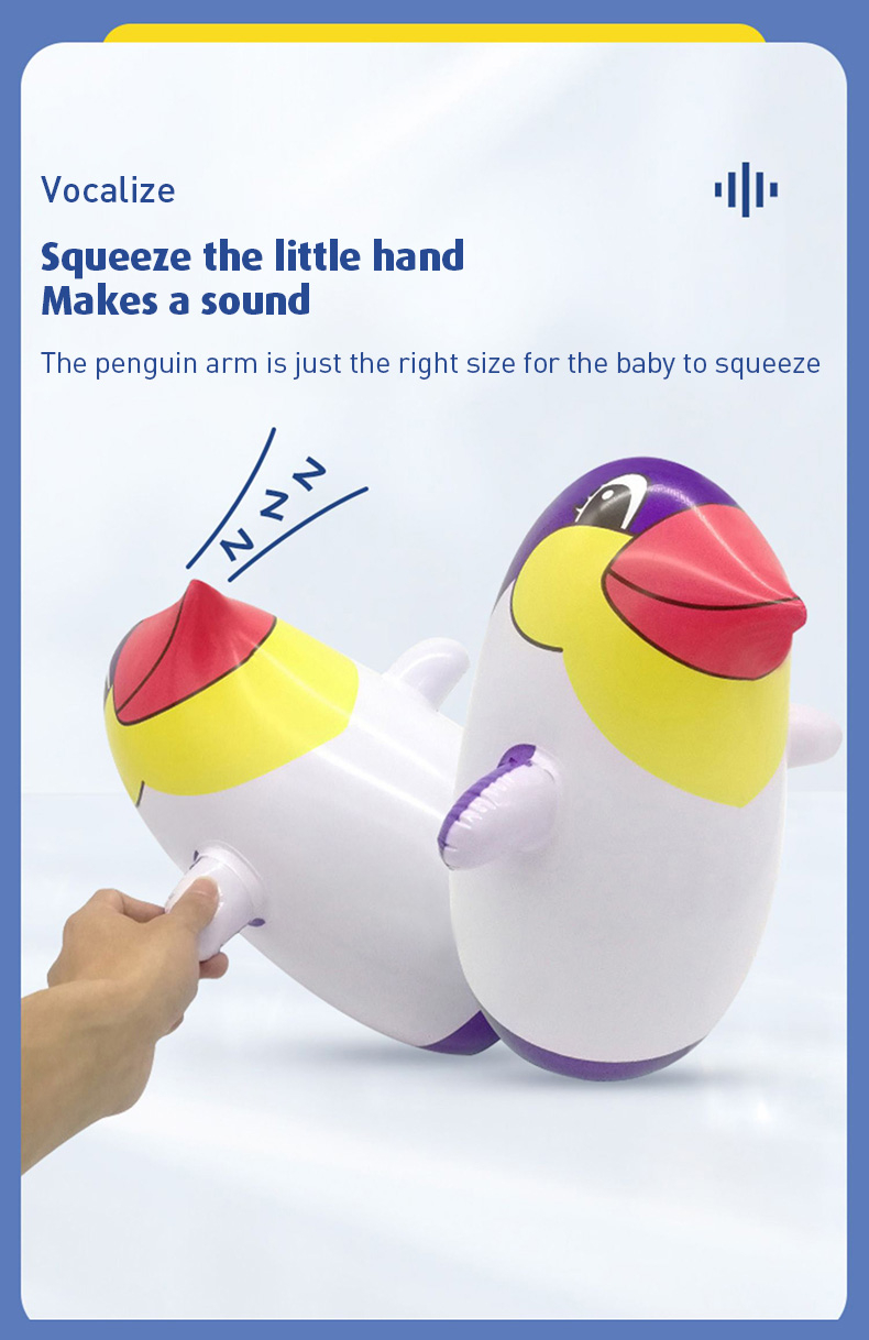 Baby Pro Children's Inflatable Rocking Penguin Balloon Toy | Shopee ...