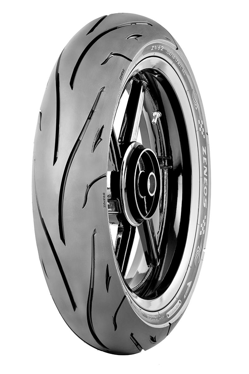 Zeneos ZN62 130-60-17 Tubeless Motorcycle Tires Sporty designed tread ...