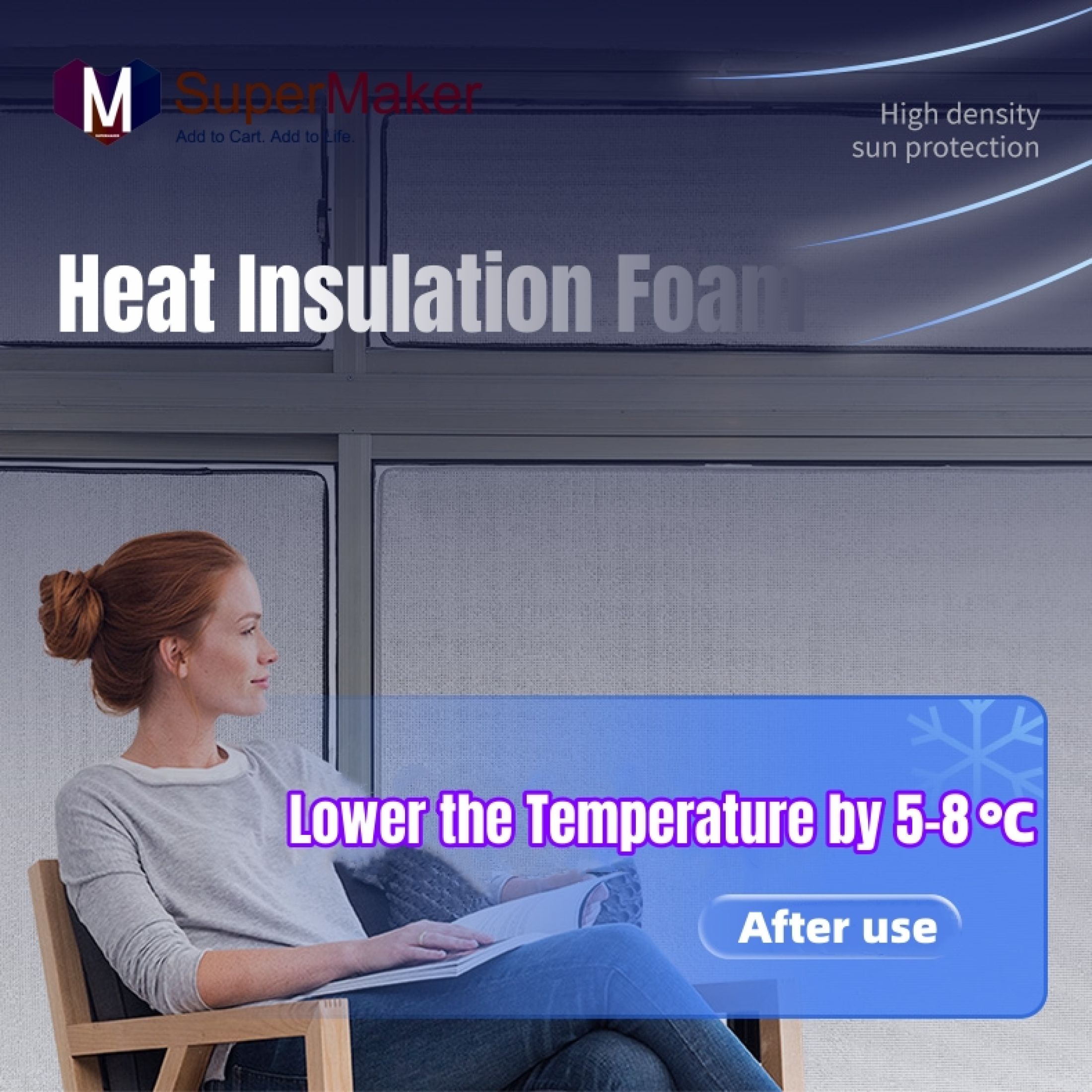 Window Glass Thermal Insulation Films One-Way Building Sunscreen Sheet ...