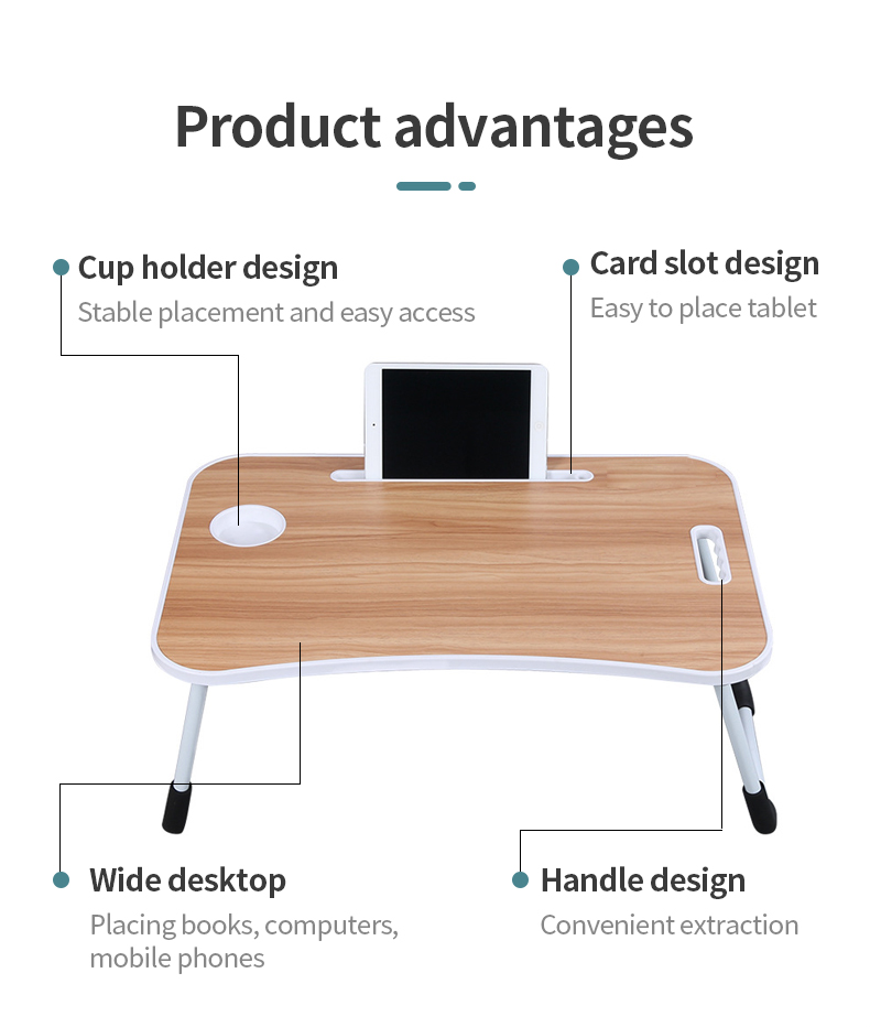 AIODIY Table Foldable Laptop Table MINI Desk Study Table Desk | Shopee ...