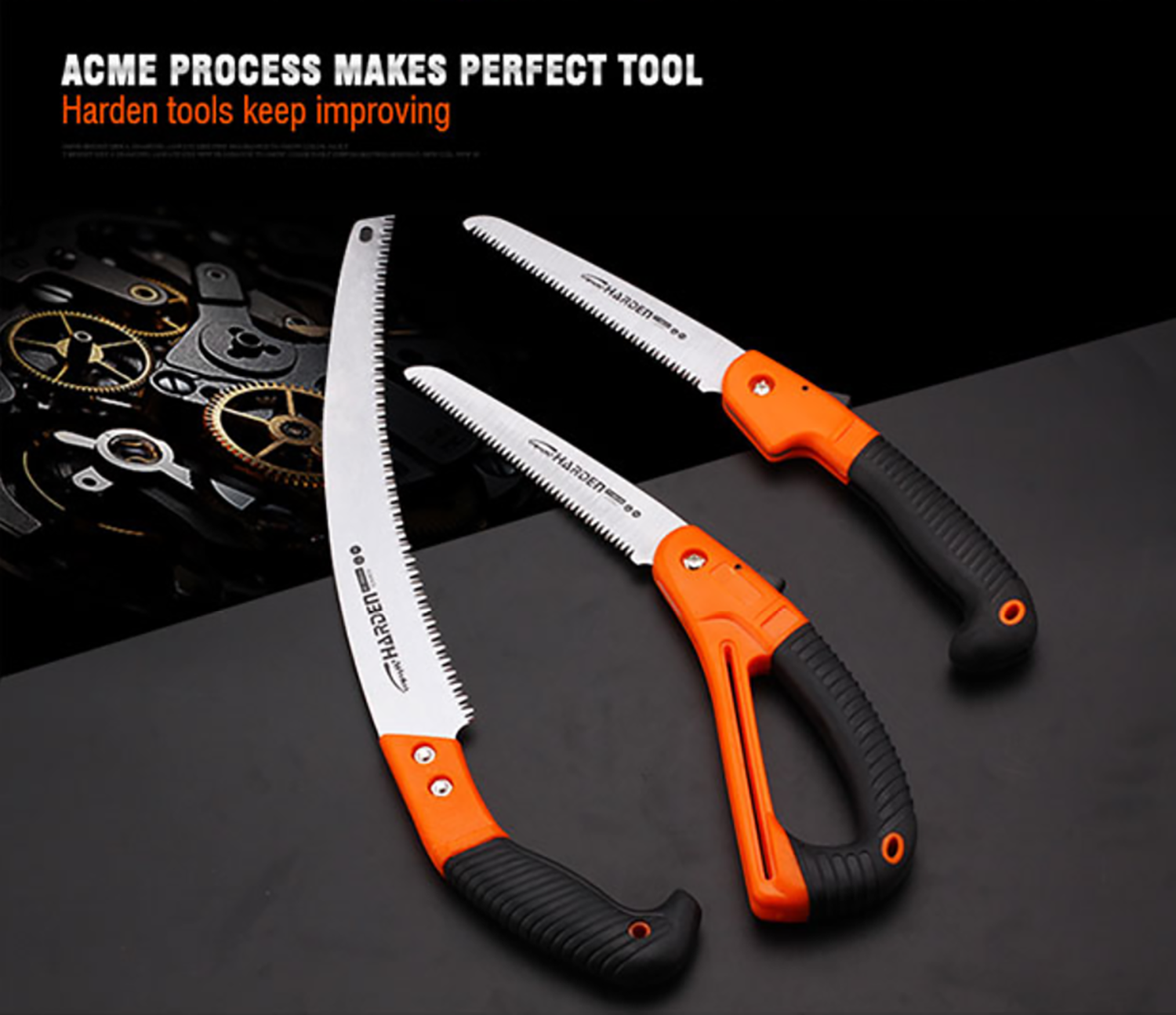 Harden 180mm Folding Saw , 330mm Bend Saw Garden Use Foldable Pruning ...
