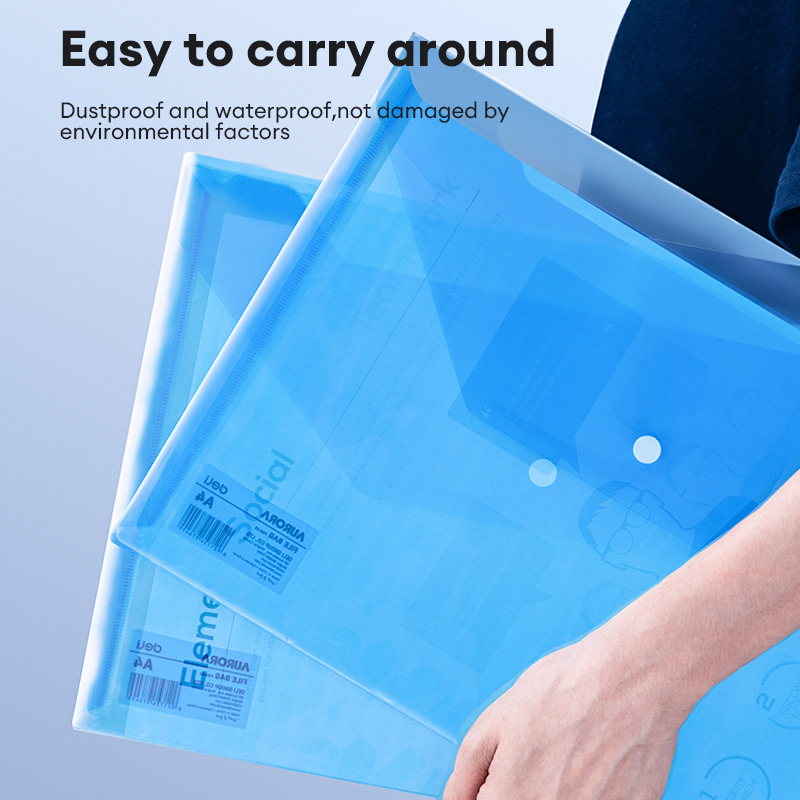 Deli A4 File Holder Folder File Paper Storage Bag Document Organizer ...