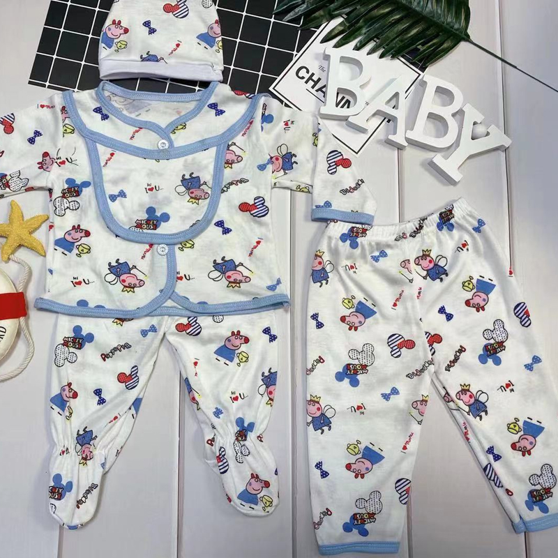 5 In 1 Newborn Unisex Cotton Baby Clothes Set | Shopee Philippines