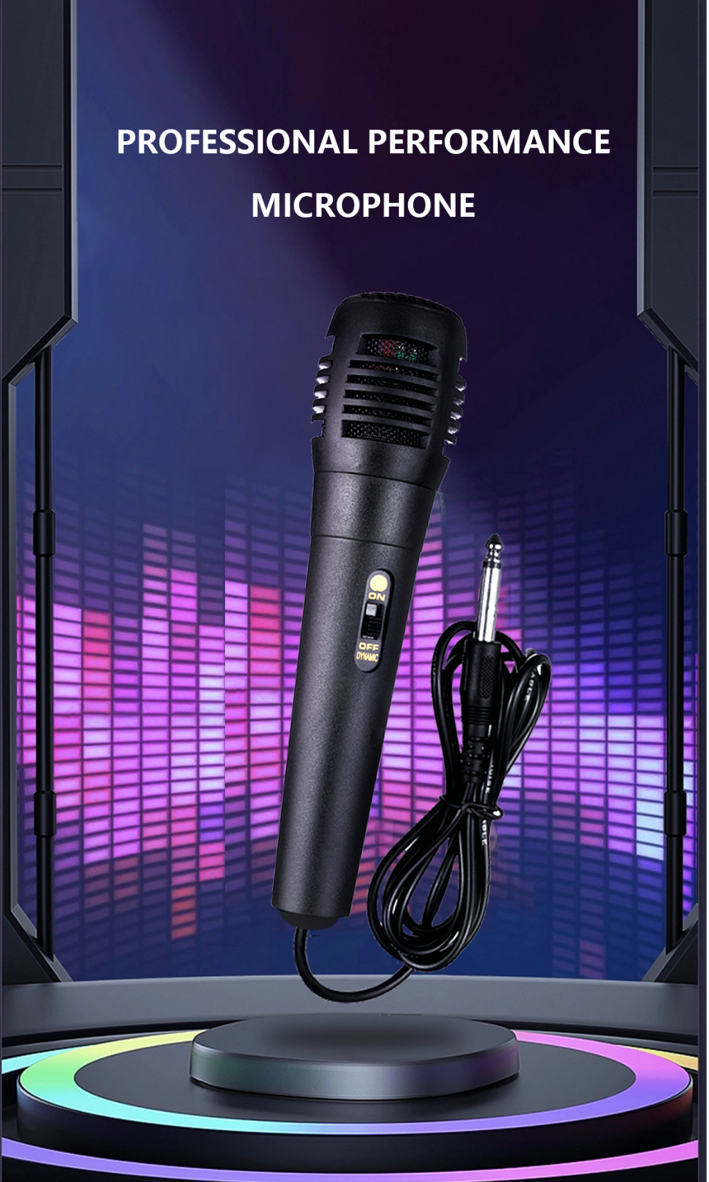 Microphone 3.5mm Wired Length 1.8m Microphone Audio Karaoke Microphone ...