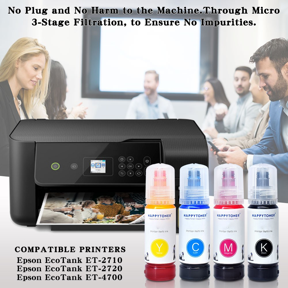 L&C 003 Ink Refill ink Dye Ink For Epson Printer L3110 L3210 L3150 ...