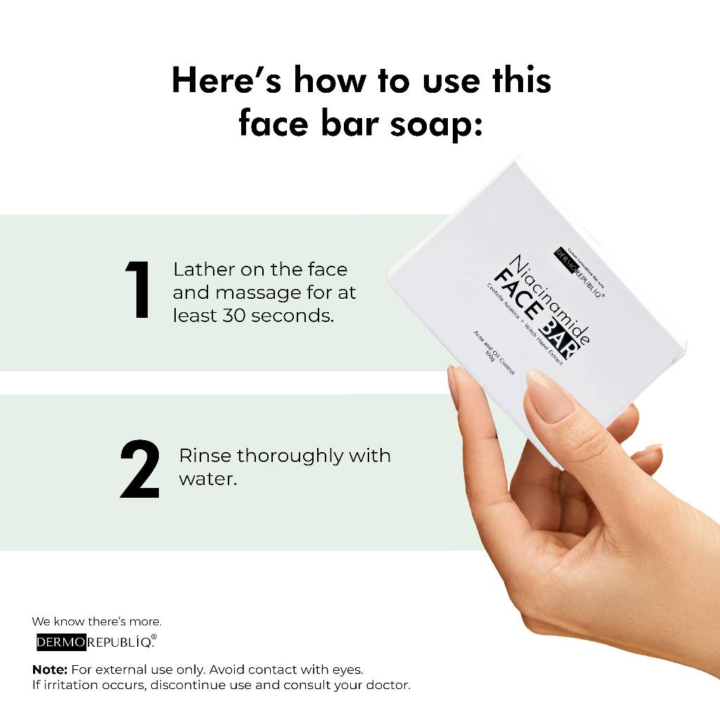 Dermorepubliq Niacinamide Clarifying Face Bar Soap - 100 G and 135 G ...