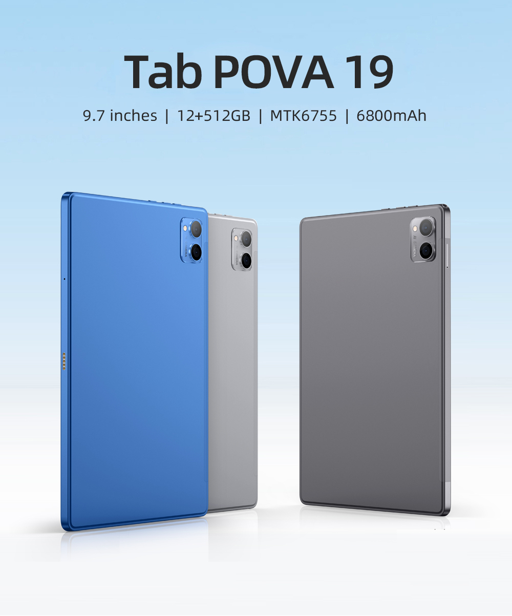 SamungTab Pova 19 Original Tablets 12 Inch 8Gb + 256Gb Android Tablet ...