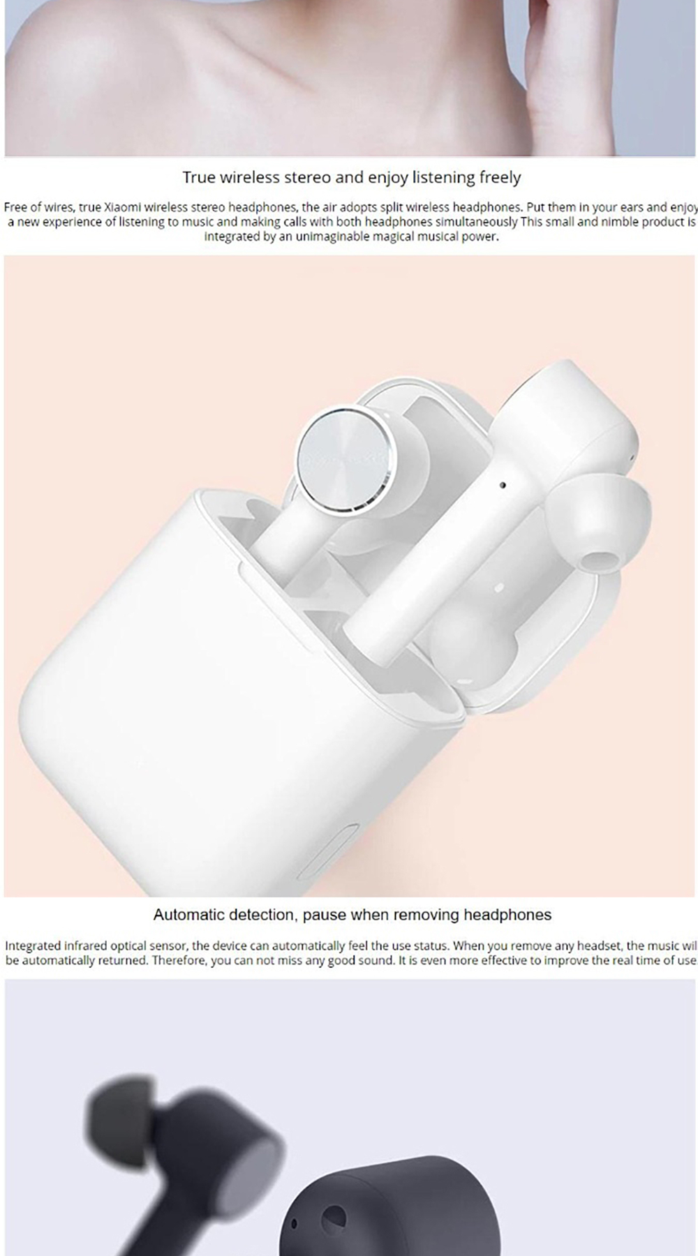 Xiaomi Mi True Bluetooth 4.2 Wireless Earphones w/ Mic Smart Touch ...