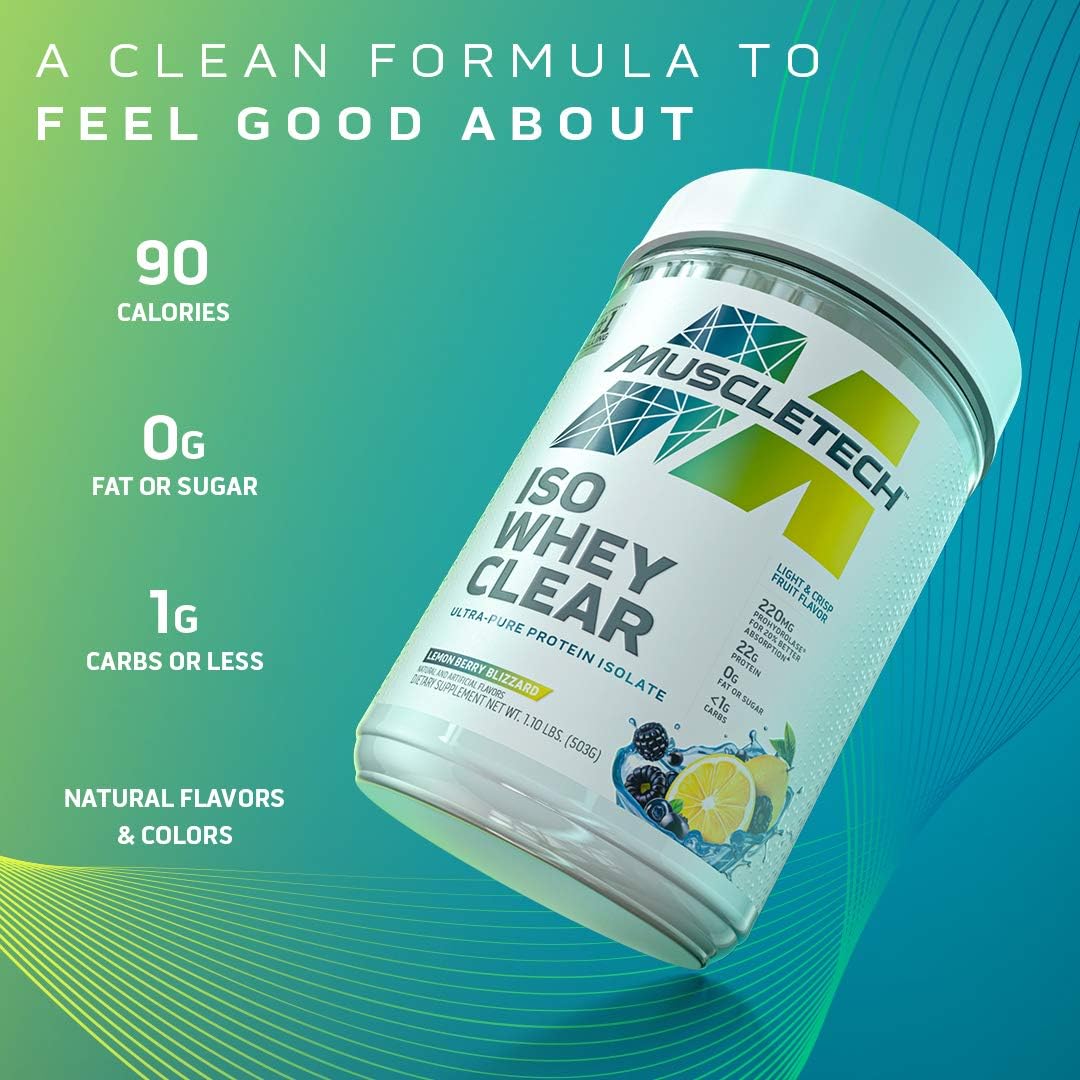 MUSCLETECH Iso Whey Clear 1.1lbs. | Shopee Philippines