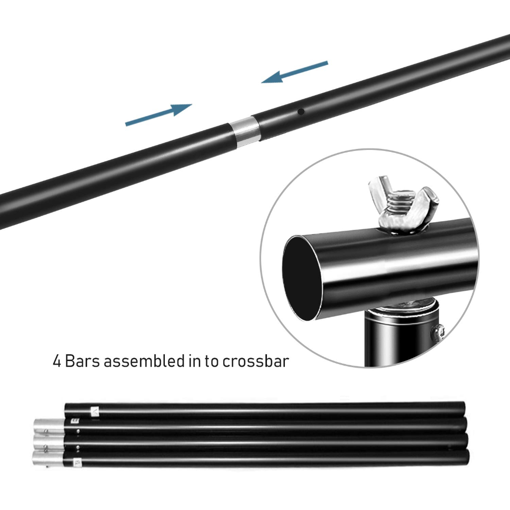 300cm x 300cm* 4 clips /10ft x 10ft Heavy Duty Background Stand