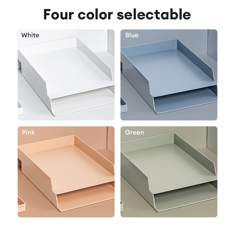 Nusign by Deli File Tray 2 Layers Organizer Magazine Paper Notebook ...