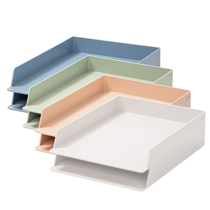Nusign by Deli File Tray 2 Layers Organizer Magazine Paper Notebook ...