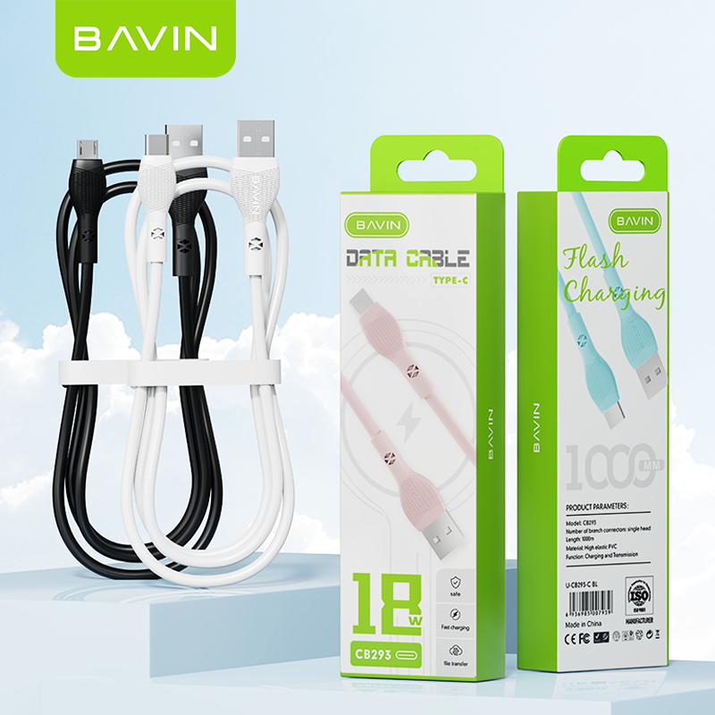 BAVIN CB293 Fast Charging Data Cable Supported Data Transfer 1 Meter ...