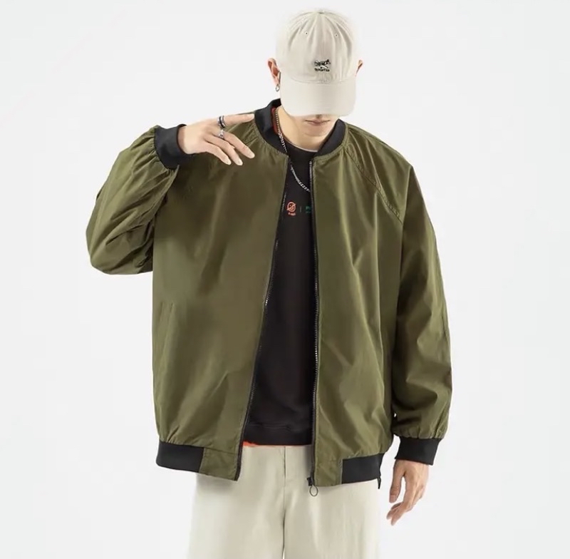 BUY 1 GET 2 Plain Bomber Jacket For Men Unisex High Quality Motorcycle ...