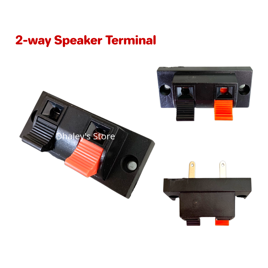 Speaker terminal 2-way Push Type rectangular shape speaker terminal ...