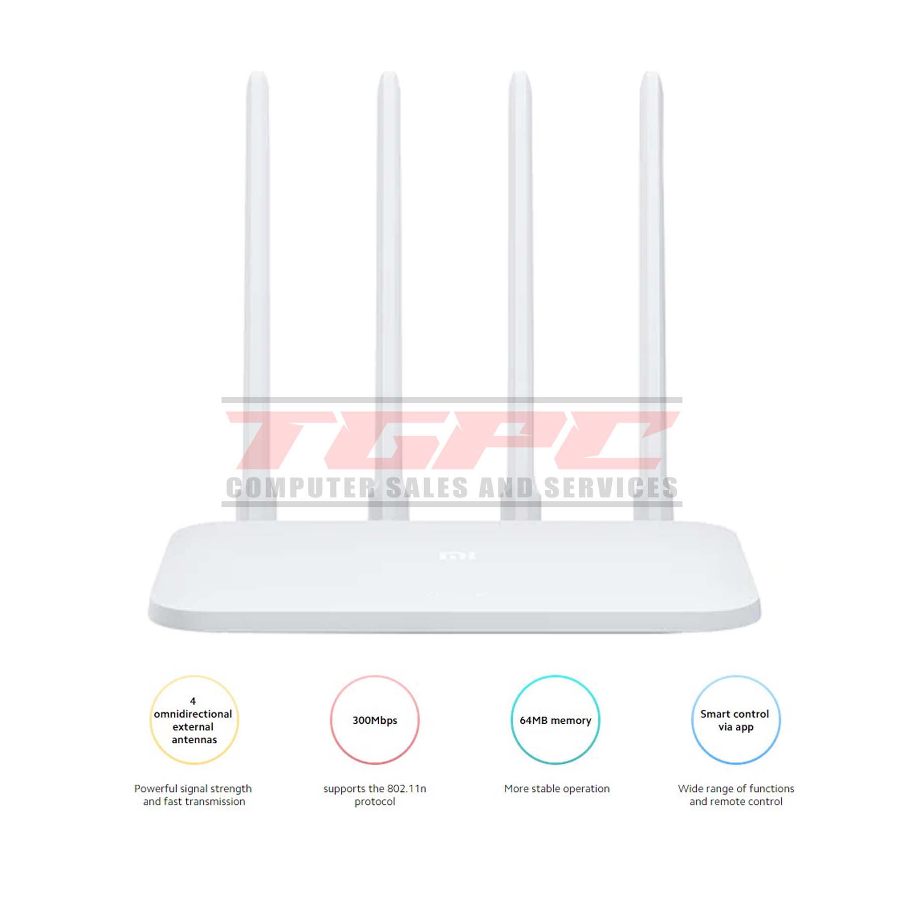 XIAOMI Mi Router 4C 300Mbps 2.4GHz Wireless Wi-Fi Router with 4 ...