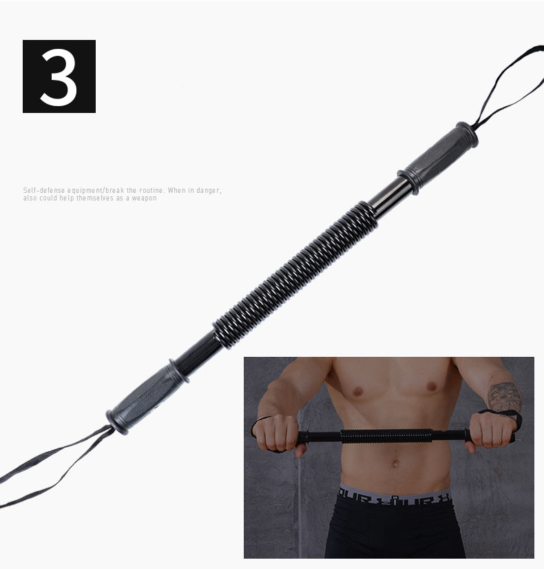 20/30/40/50/60KG Power Twister Bar Arm Force Rod Spring Forearm Muscle ...