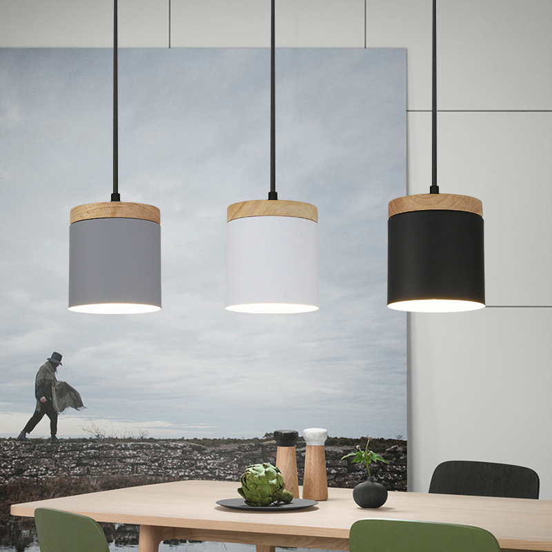 Pendant Light Nordic Modern Chandelier Macaron Mini Drop Light Iron ...