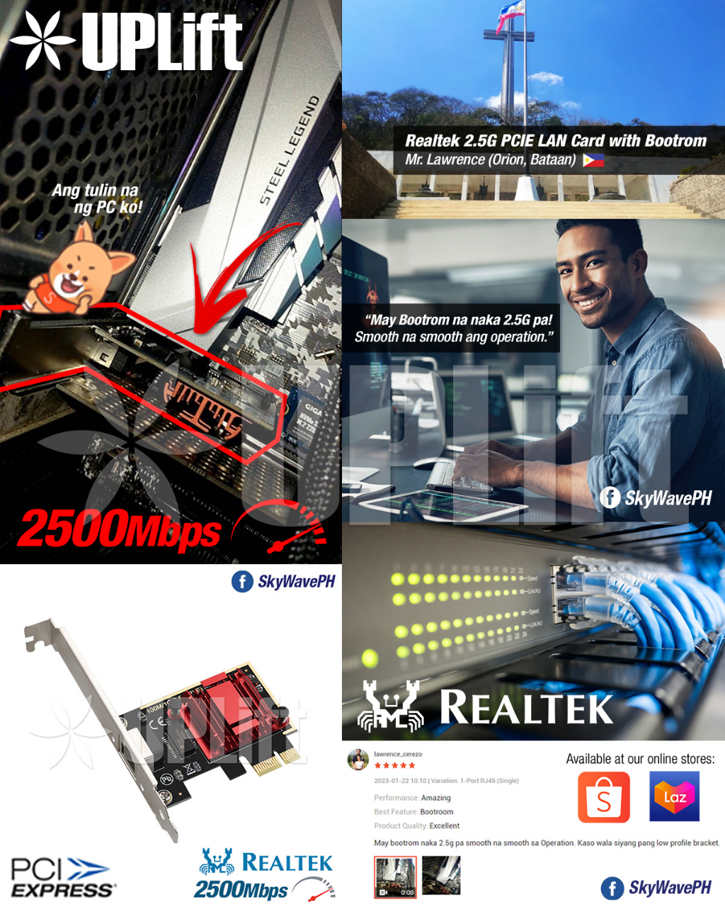 UPLift Realtek 8125B 2.5G 2500Mbps LAN Adapter Switch for Pfsense ...