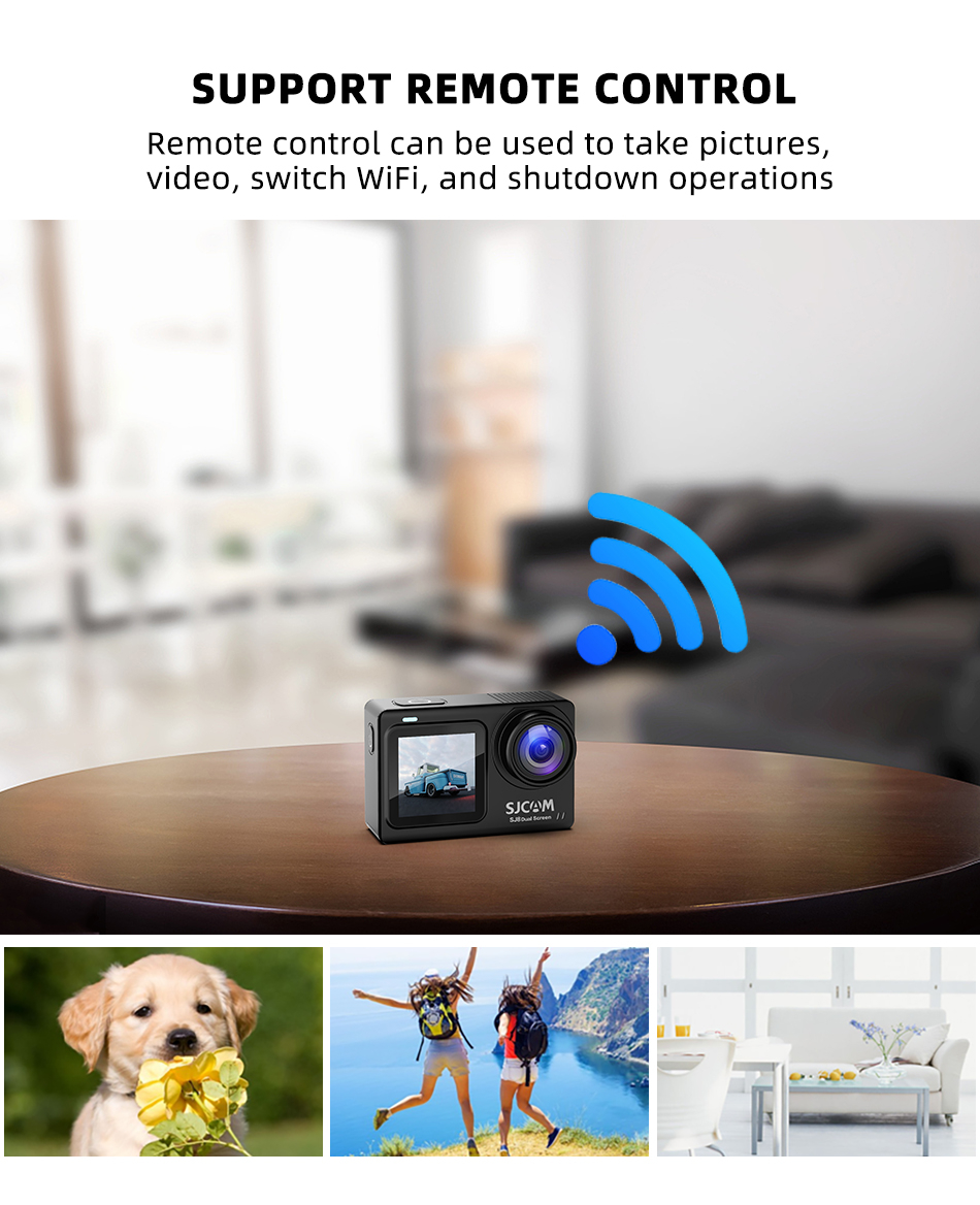 SJCAM SJ8 Dual Screen 4K HD 16MP EIS Stabilization WIFI Action Camera ...