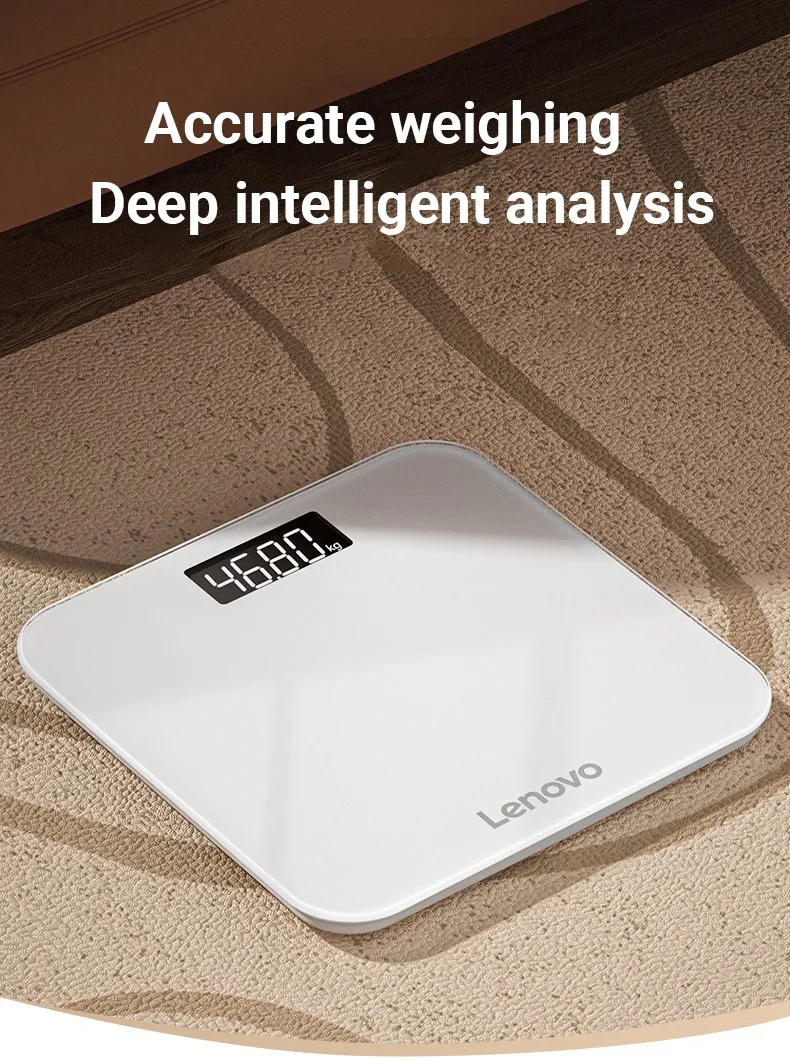 MORUI Lenovo Digital Weight Scale Lcd Electronic Tempered Glass High ...