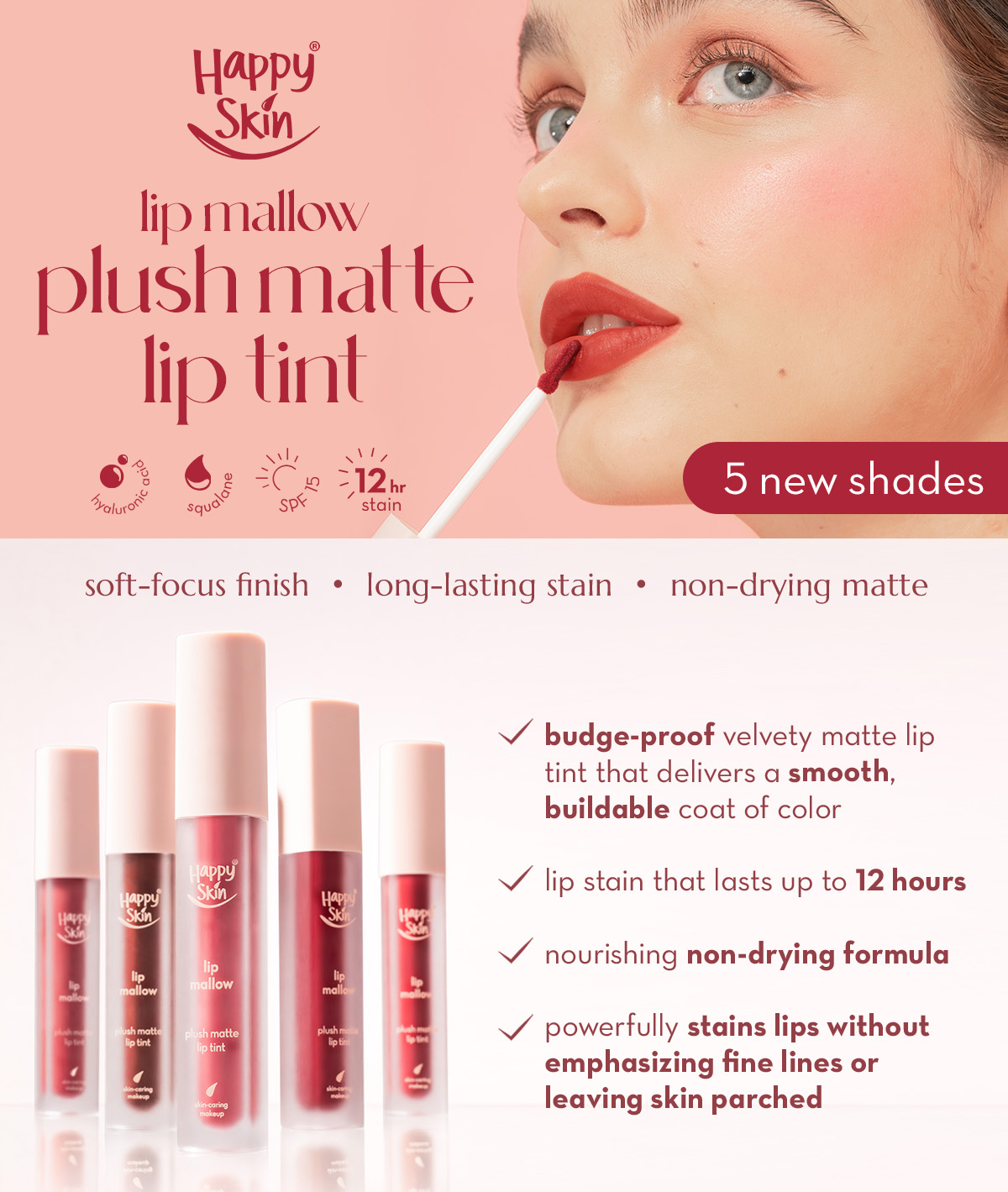 Happy Skin Lip Mallow Tint in Chica | Shopee Philippines