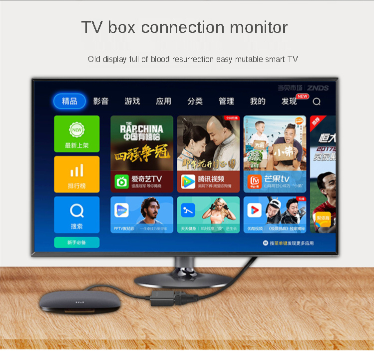 HDMI to VGA Adapter 1080P Audio Video Converter With Cable Power Supply ...