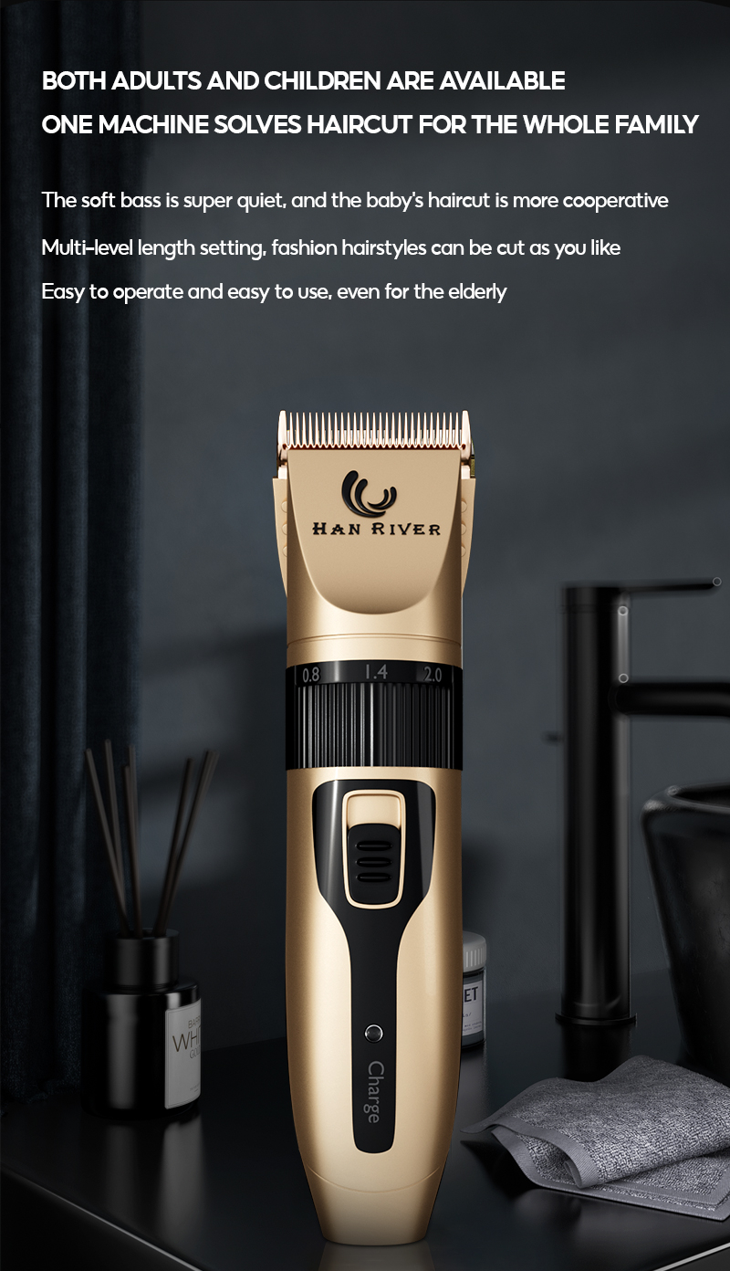 HAN RIVER Razor Hair Cut Cordless Professional Razor USB Rechargeable ...