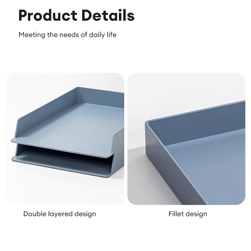 Nusign by Deli File Tray 2 Layers Organizer Magazine Paper Notebook ...