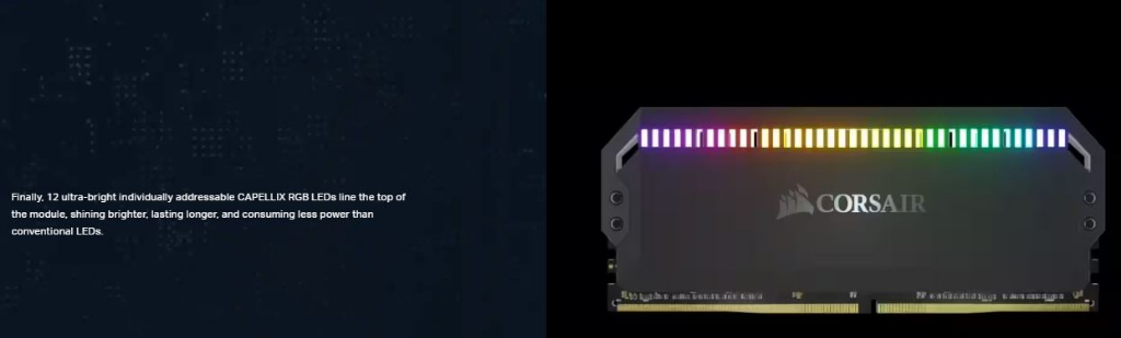 CORSAIR DOMINATOR® PLATINUM RGB 32GB (2 x 16GB) DDR4 DRAM 3600MHz
