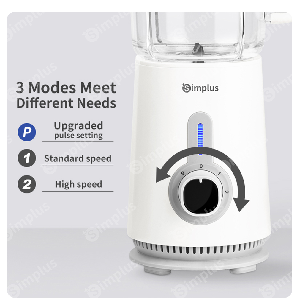 Simplus Blender 3 in 1 Food Processor Multifunctional Juicer Meat