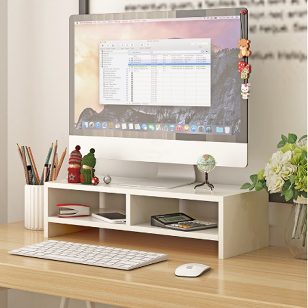 Office Desk Storage Computer Monitor Nadagdagan Rack Desktop Rack ...
