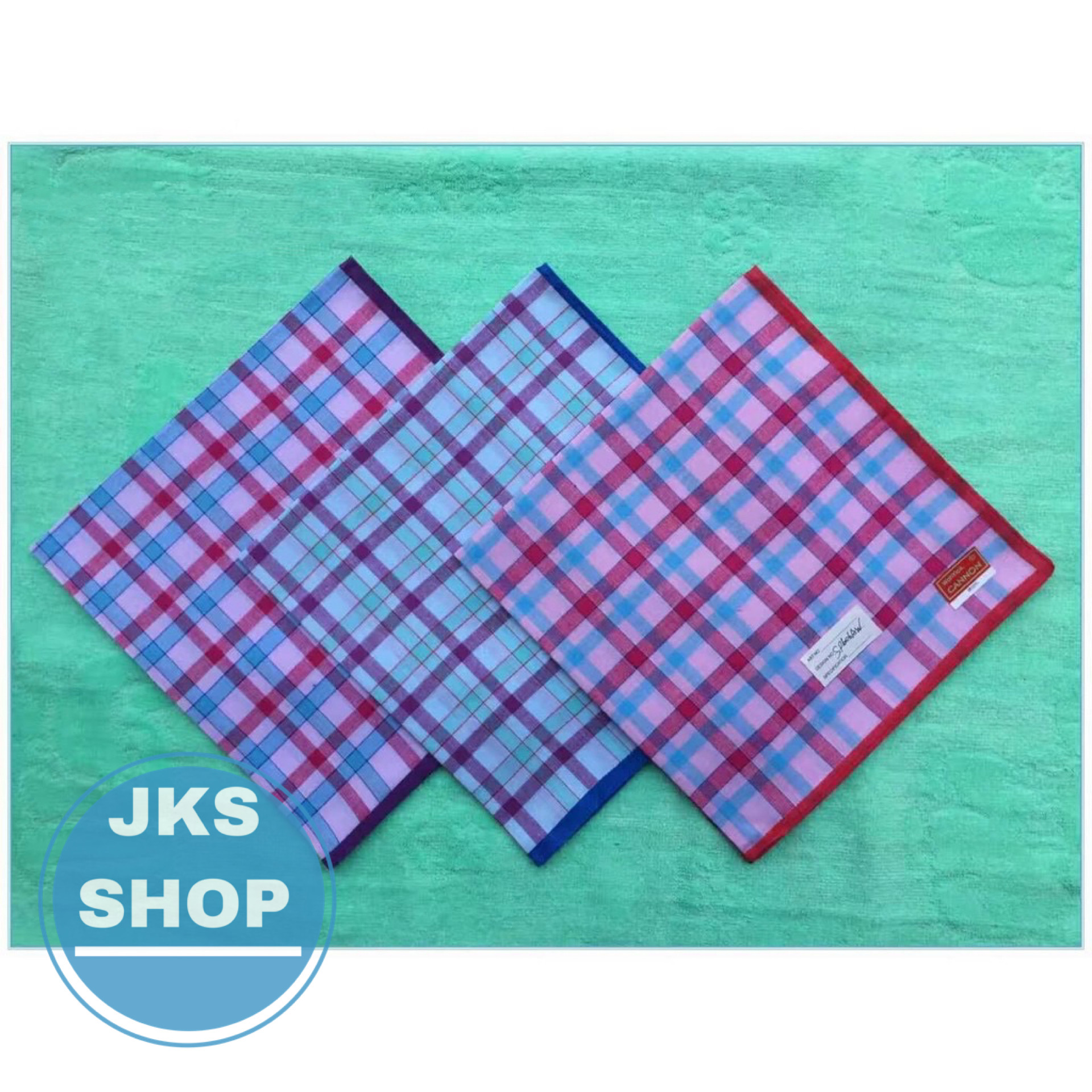 Jks Handkerchief Cotton Panyo Cannon Checkered | Shopee Philippines