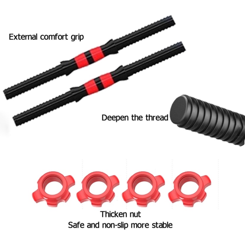 Dumbbell Set 50KG Weights Barbell Set For Men 8~45KG PVC Gym Equipment ...