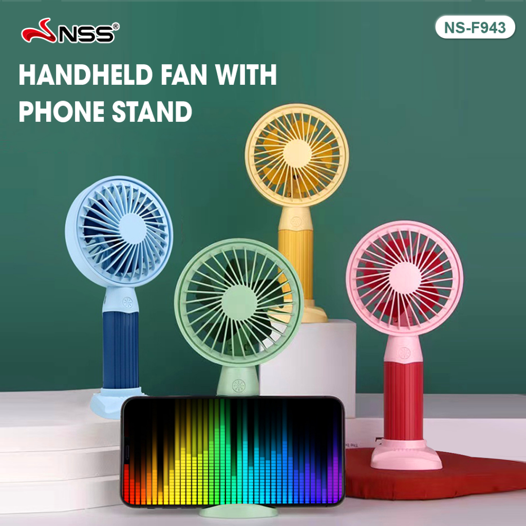 NSS Portable Rechargeable Fan Mini Handy Fan Pocket Size USB Fan with ...