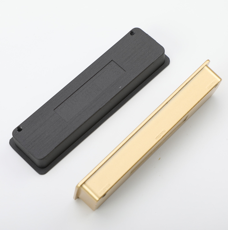 Built-in Cabinet Door Handle Sliding Door Slotted Embedded Inner Buckle ...