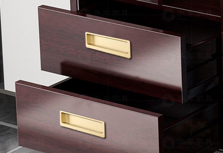 Built-in Cabinet Door Handle Sliding Door Slotted Embedded Inner Buckle ...