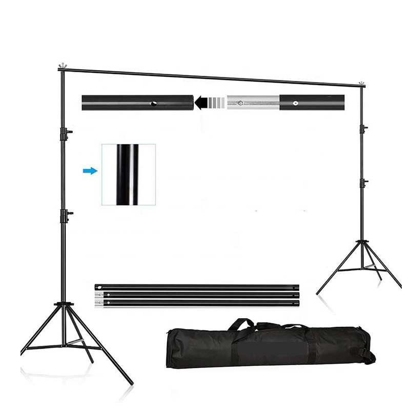 300cm x 300cm* 4 clips /10ft x 10ft Heavy Duty Background Stand ...