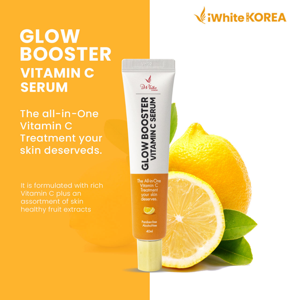iWhite Korea Glow Booster Vitamin C Serum 40ml Lighten Dark Spots and Acne Marks Shopee