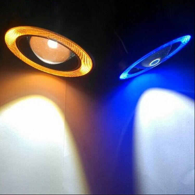 Monqiqi 2pcs 3.5 inch Car LED Light COB Angel Eye Fog Lights Ring Lens ...