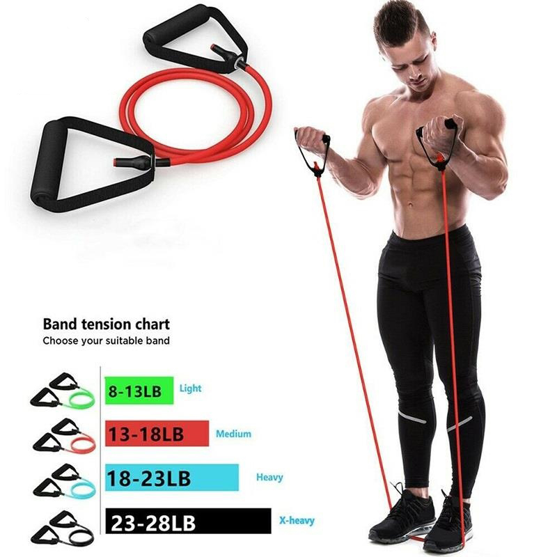 Fitness Resistance Exercise Rubber Strap Yoga Training Pull Rope Family ...