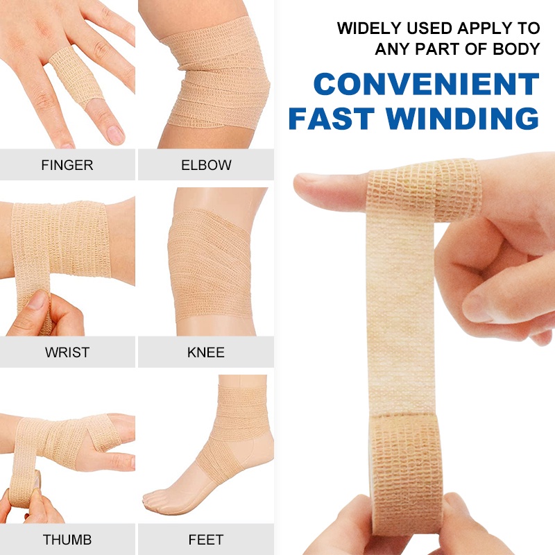 Self Adhesive Bandage Wrap Muscle Finger Wrist Protective Bandage ...