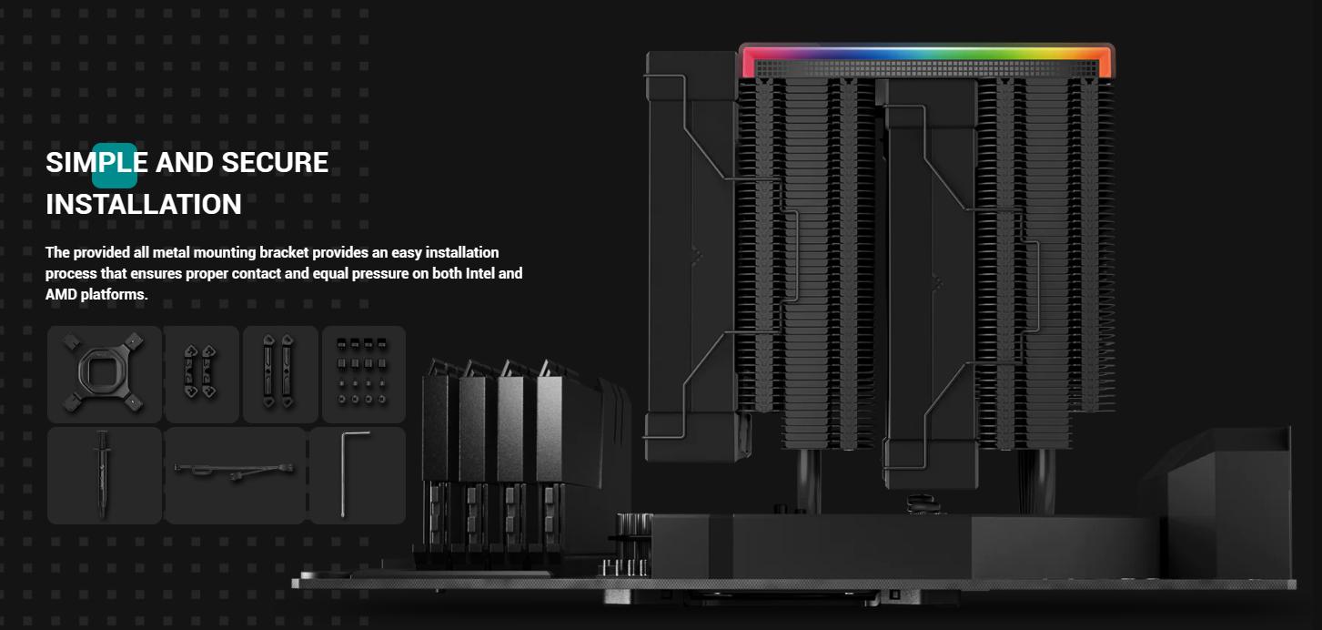 Deepcool AK620 Digital Performance CPU Cooler with A Status Display (R ...