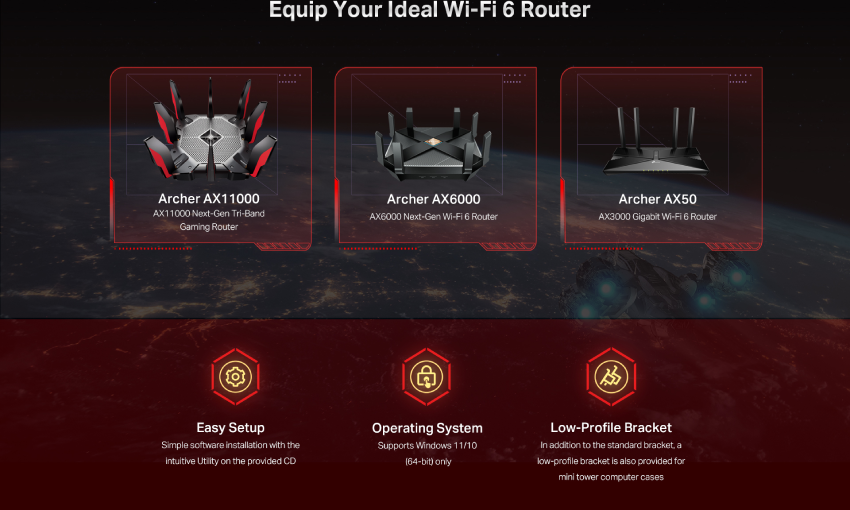 TP-Link | Archer TX3000E | AX3000 | Wi-Fi 6 | Bluetooth 5.0 | PCIe | Wi ...