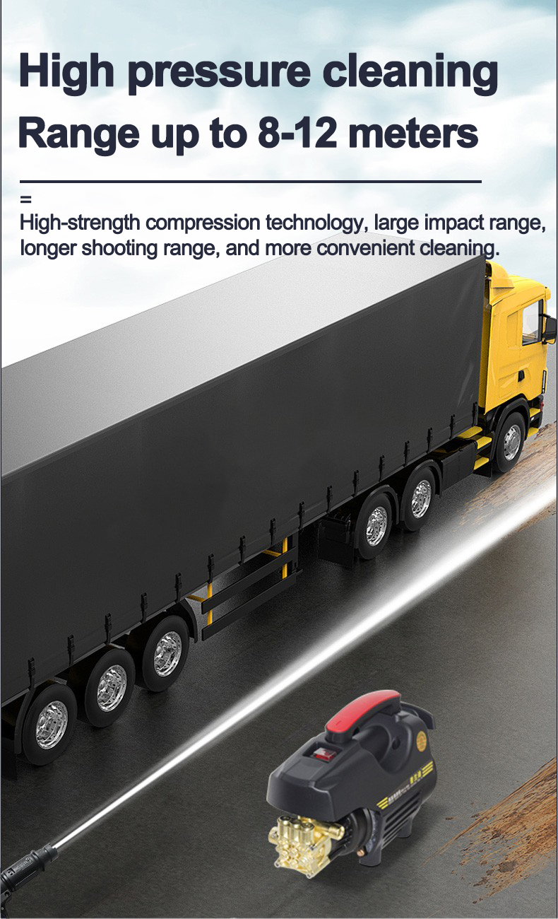 Portable High Pressure Washer 3600w Automatic Home Washer Spray