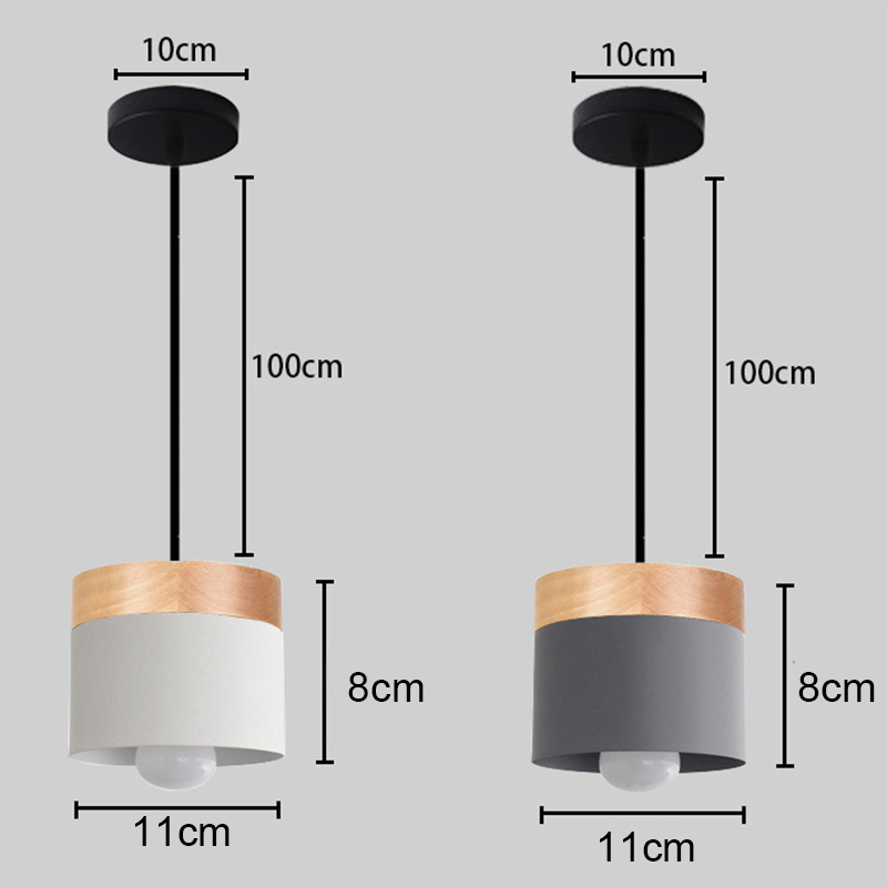 Pendant Light Nordic Modern Chandelier Macaron Mini Drop Light Iron ...
