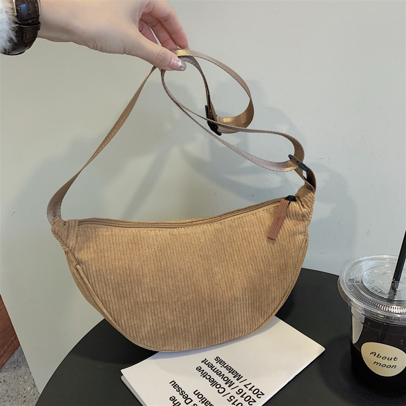 Mumu 2054 Corduroy Woman Improved Classic Trend Shoulder Crossbody