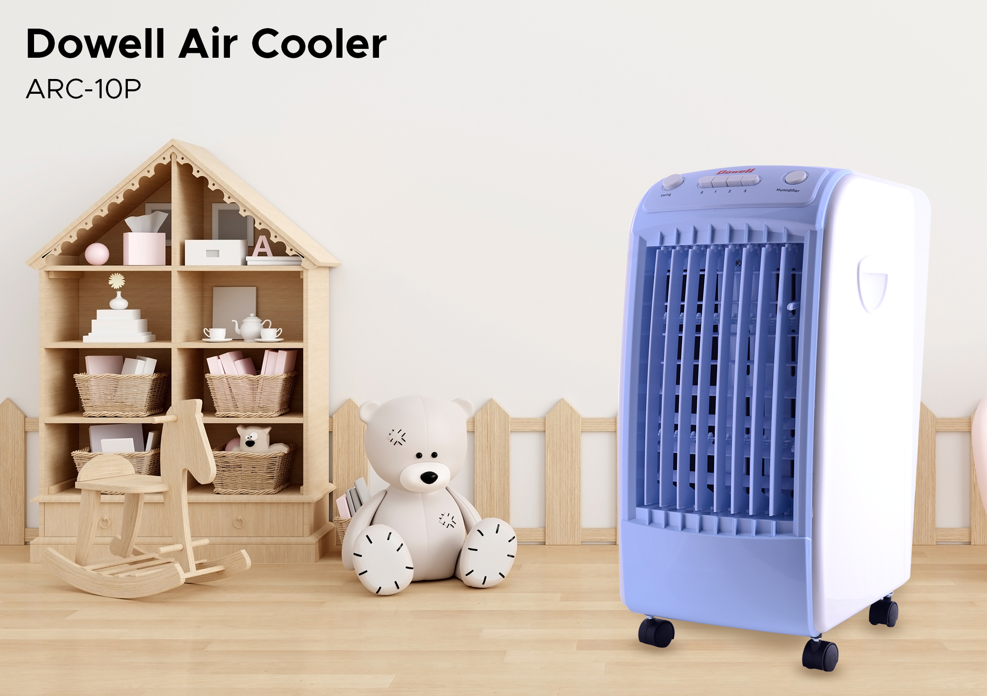 Dowell 3L Air Cooler Evaporative Cooling Fan Humidifier | ARC-10P ...