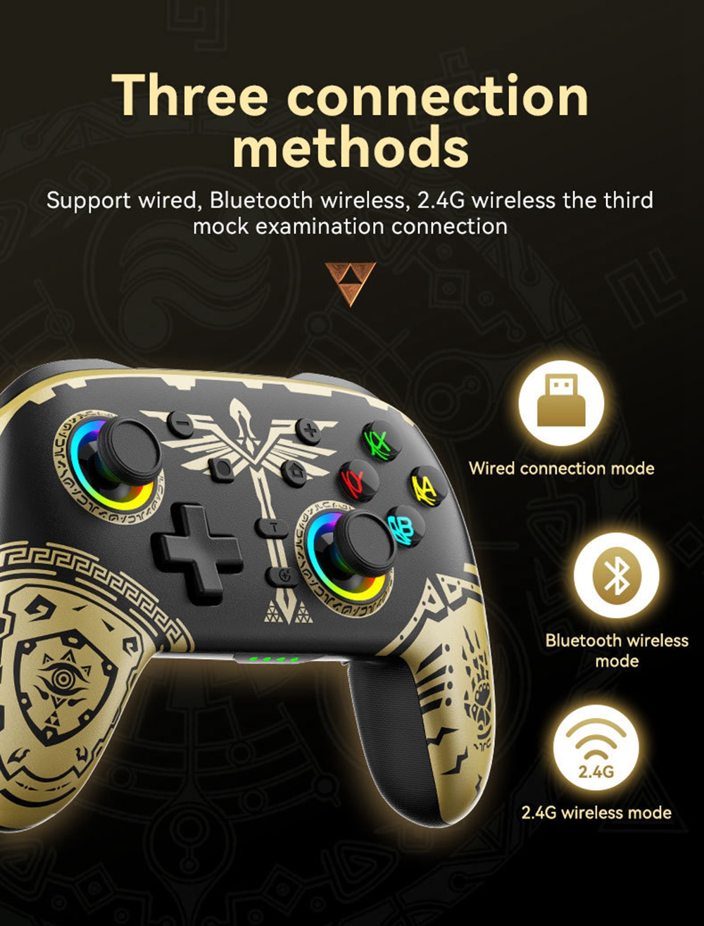 Ovleng S08 Wireless Gamepad Gaming Controller Compatible With Ps 4, Ps ...